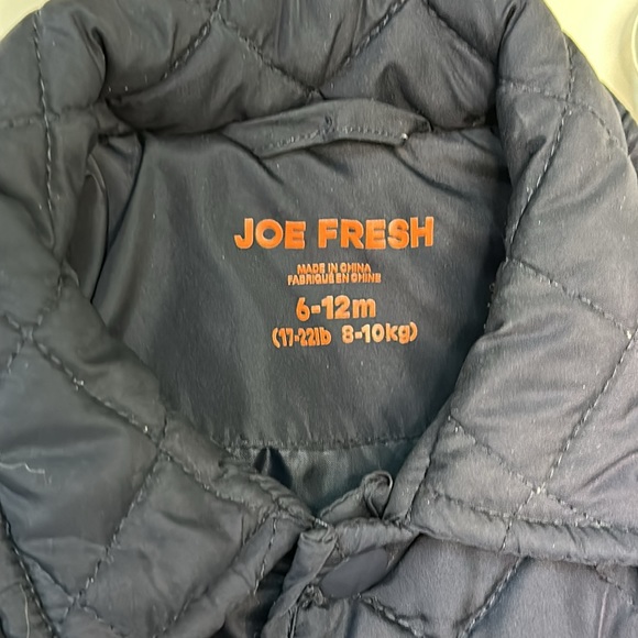 6-12m Quilted Jacket with Matching Mittens - Picture 3 of 5